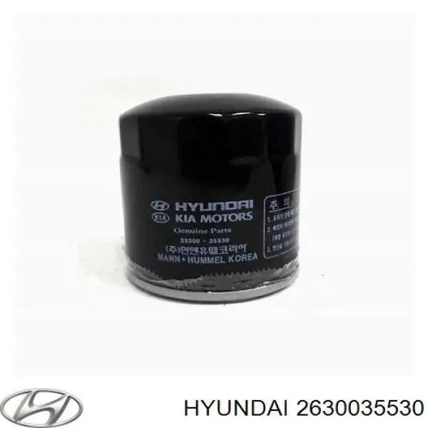 Compre 2630035530 Hyundai/Kia Filtro de óleo