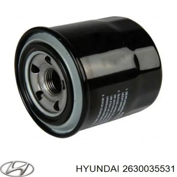 2630035531 Hyundai/Kia Filtro de óleo