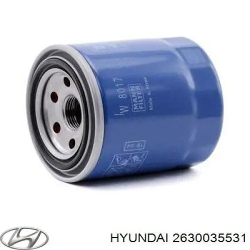 Compre 2630035531 Hyundai/Kia Filtro de óleo