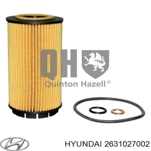 Filtro de óleo Hyundai/Kia 2631027002 preço, a partir de 8,07 USD