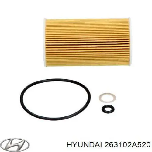 263102A520 Hyundai/Kia Filtro de óleo