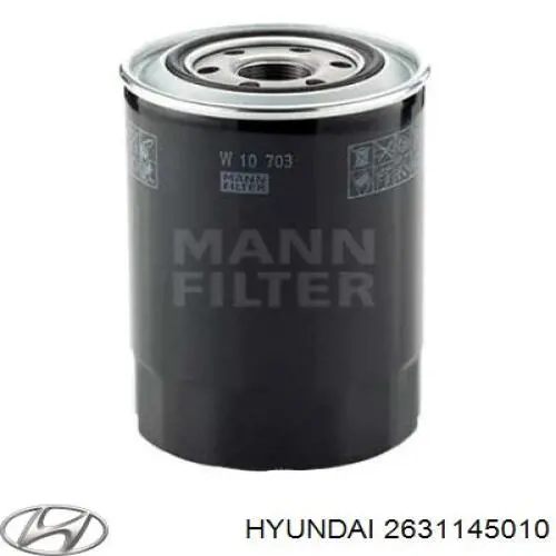 Filtro de óleo Hyundai/Kia 2631145010 preço, a partir de 13,89 USD