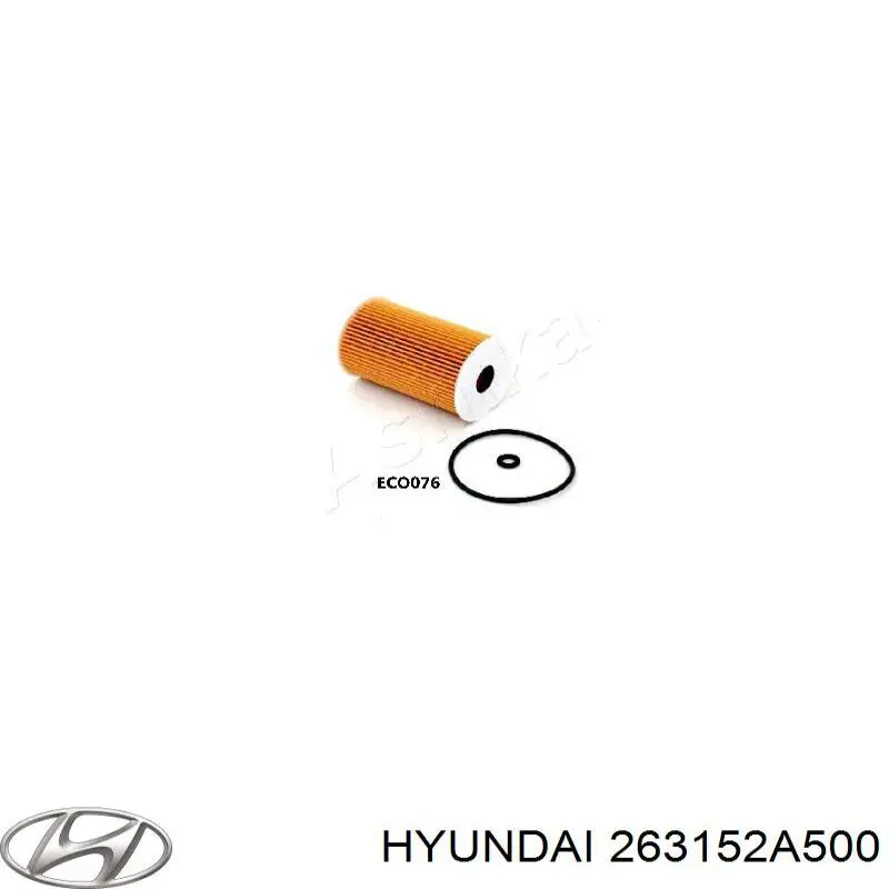 263152A500 Hyundai/Kia Tampa do filtro de óleo