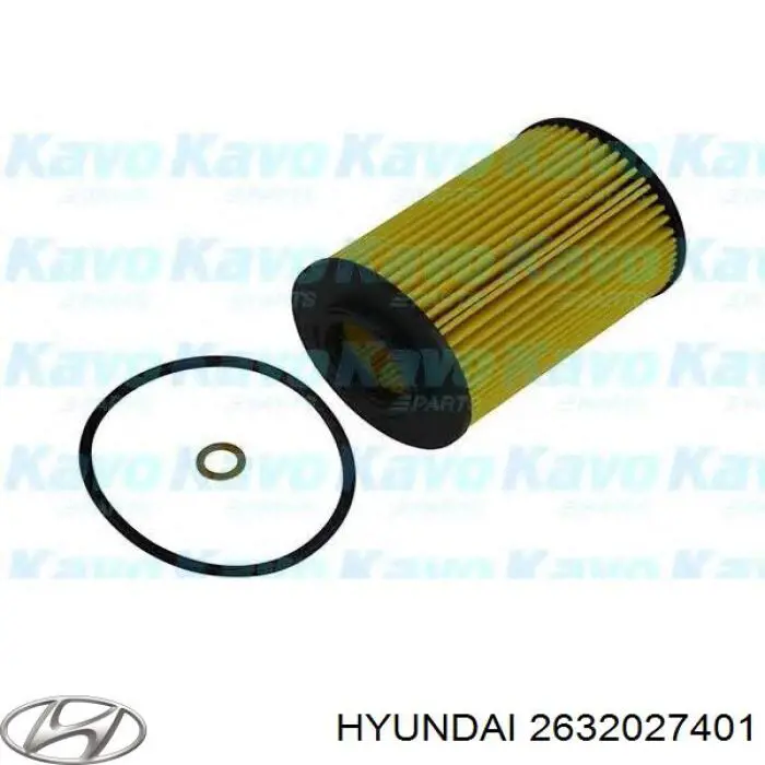 Compre 2632027401 Hyundai/Kia Filtro de óleo