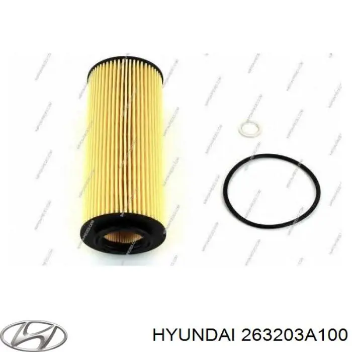 Compre 263203A100 Hyundai/Kia Filtro de óleo