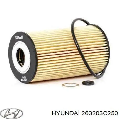 263203C250 Hyundai/Kia Filtro de óleo
