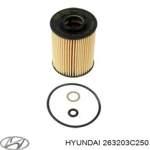 Filtro de óleo Hyundai/Kia 263203C250 preço, a partir de 7,28 USD