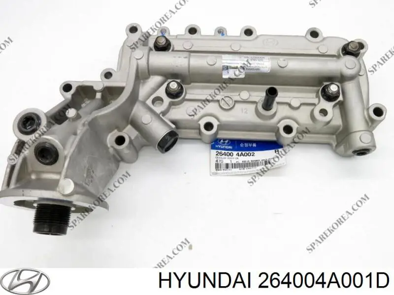 264004A000 Hyundai/Kia Radiador de óleo (frigorífico), debaixo de filtro