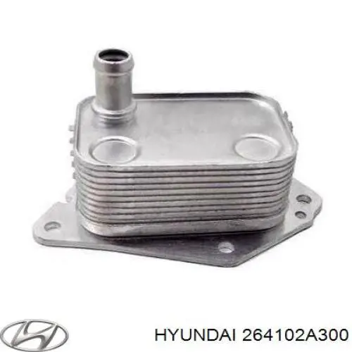 264102A300 Hyundai/Kia Radiador de óleo (frigorífico), debaixo de filtro