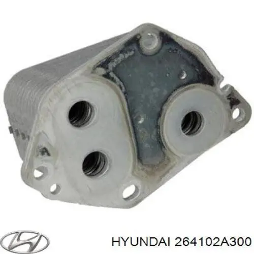 Compre 264102A300 Hyundai/Kia Radiador de óleo (frigorífico), debaixo de filtro