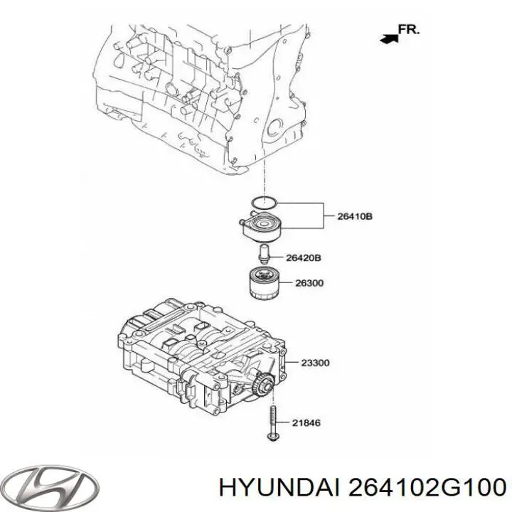Q1720341 Q-fix Radiador de óleo (frigorífico), debaixo de filtro