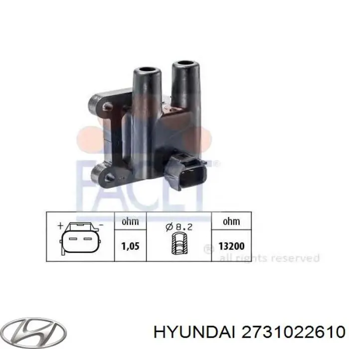 Bobina de ignição Hyundai/Kia 2731022610 preço, a partir de 34,13 USD