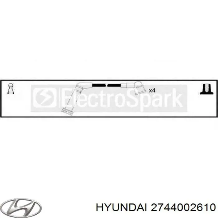 Fios de alta voltagem, kit Hyundai/Kia 2744002610 preço, a partir de 25,25 USD