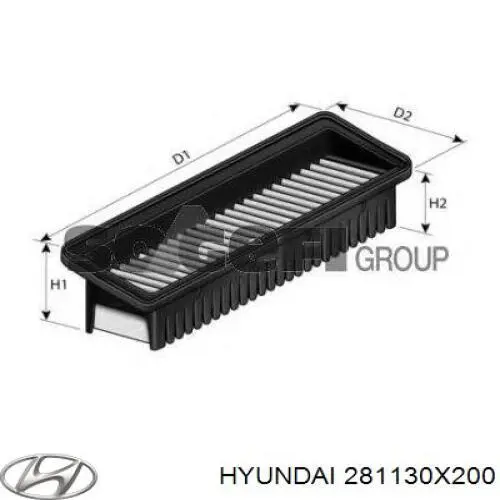 Filtro de ar Hyundai/Kia 281130X200 preço, a partir de 13,89 USD