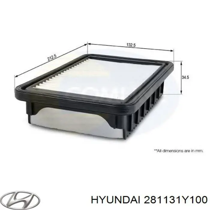 Filtro de ar Hyundai/Kia 281131Y100 preço, a partir de 8,68 USD