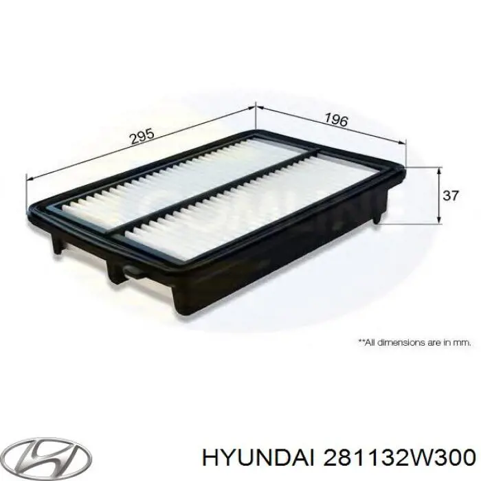 Compre 281132W300 Hyundai/Kia Filtro de ar