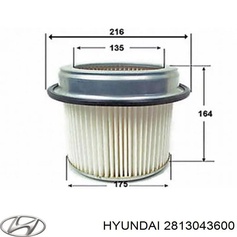 Filtro de ar Hyundai/Kia 2813043600 preço, a partir de 7,55 USD