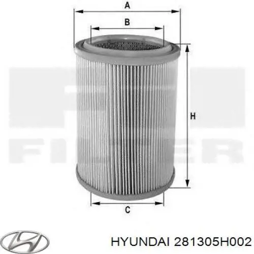 281305H002 Hyundai/Kia Filtro de ar