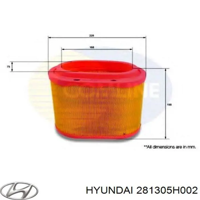 Filtro de ar Hyundai/Kia 281305H002 preço, a partir de 17,40 USD