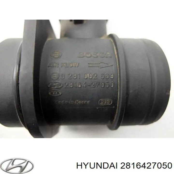 Sensor de fluxo (consumo) de ar, medidor de consumo M.A.F. - (Mass Airflow) Hyundai/Kia 2816427050 preço, a partir de 40,86 USD