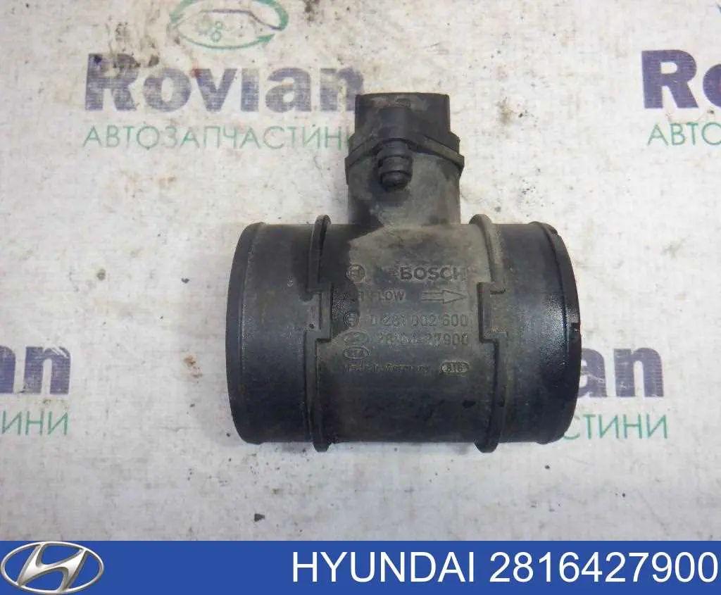 2816427900 Hyundai/Kia Sensor de fluxo (consumo) de ar, medidor de consumo M.A.F. - (Mass Airflow)