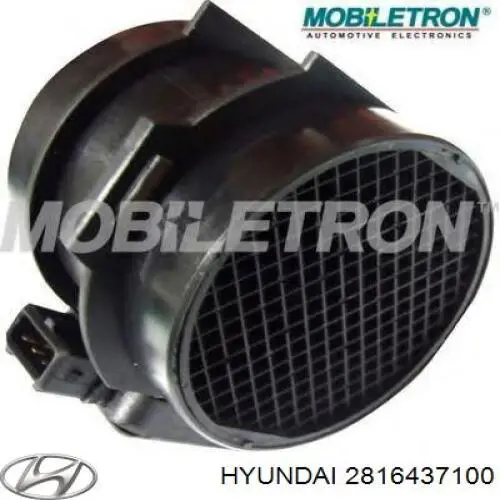 Compre 2816437100 Hyundai/Kia Sensor de fluxo (consumo) de ar, medidor de consumo M.A.F. - (Mass Airflow)