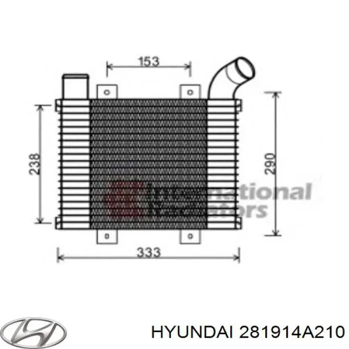 Compre 281914A210 Hyundai/Kia Radiador de intercooler