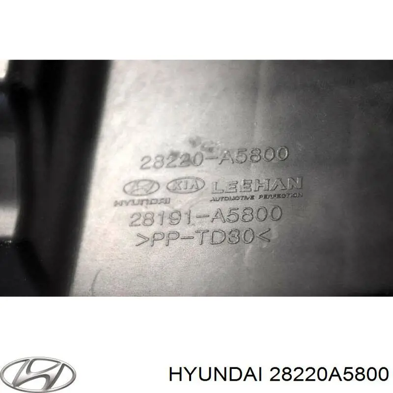 28220A5800 Hyundai/Kia Cano derivado de ar, entrada de filtro de ar
