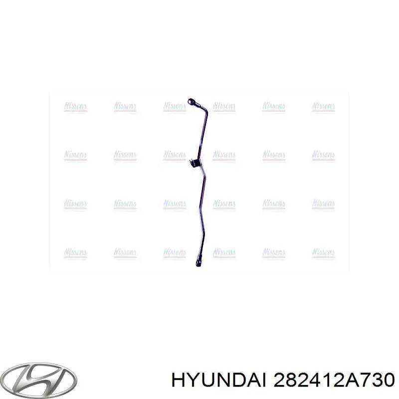 282412A730 Hyundai/Kia Tubo (mangueira) de fornecimento de óleo de turbina