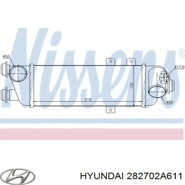 Radiador de intercooler Hyundai/Kia 282702A611 preço, a partir de 76,75 USD