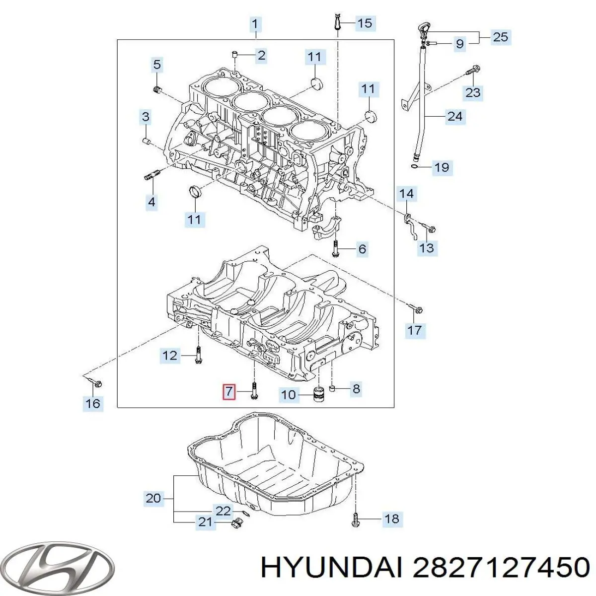 2827127450 Hyundai/Kia Radiador de intercooler
