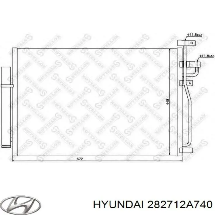 Radiador de intercooler Hyundai/Kia 282712A740 preço, a partir de 74,49 USD