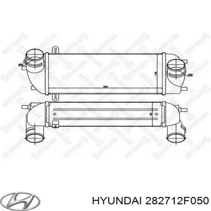 Radiador de intercooler Hyundai/Kia 282712F050 preço, a partir de 214,91 USD