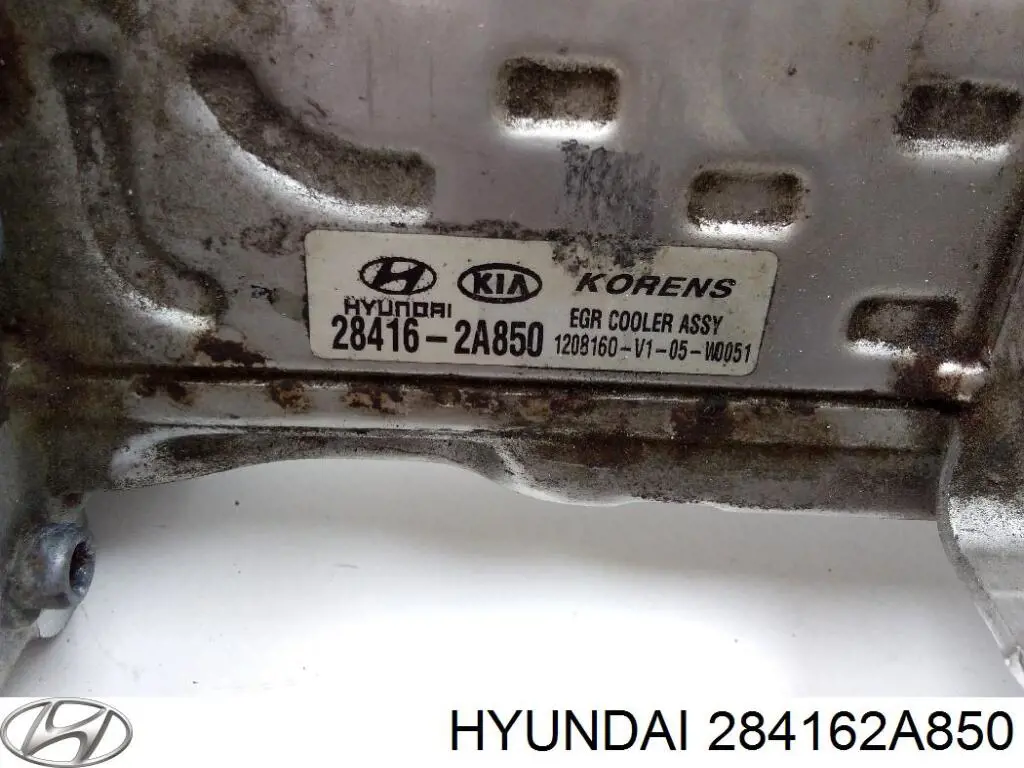 284162A850 Hyundai/Kia Radiador do sistema EGR de recirculação dos gases de escape