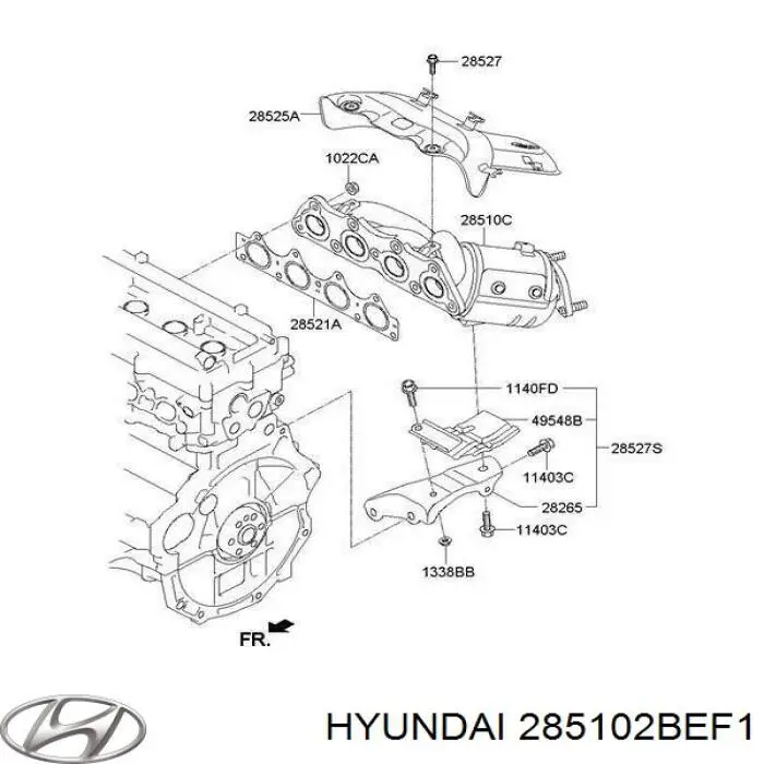 BM91956H BM Catalysts Convertidor - catalisador