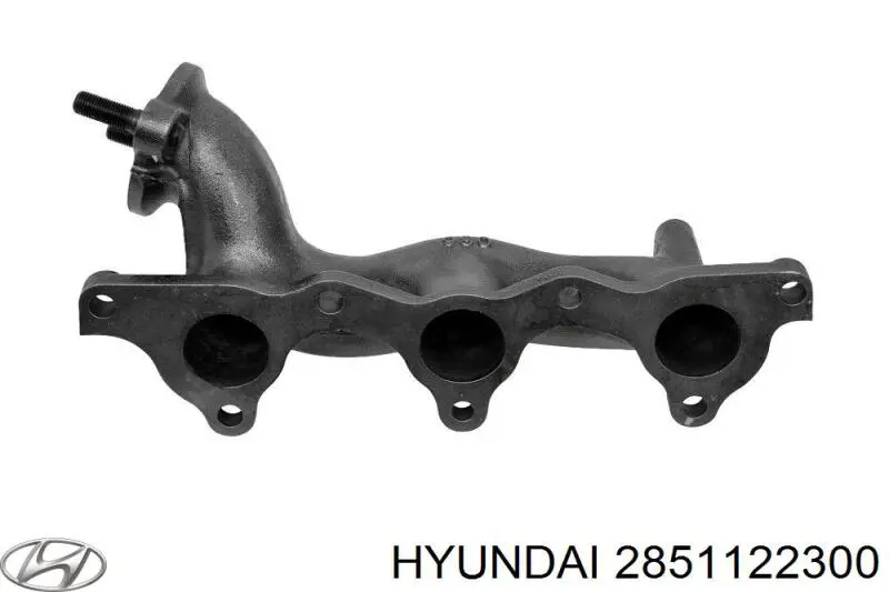 Tubo coletor de escape para Hyundai Accent I 