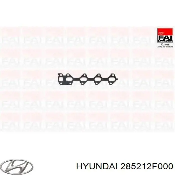 285212F000 Hyundai/Kia Vedante de tubo coletor de escape