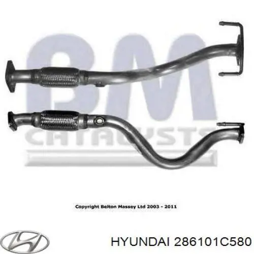 Silenciador, parte dianteira Hyundai/Kia 286101C580 preço, a partir de 103,51 USD