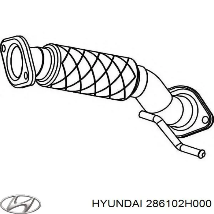 Compre 286102H000 Hyundai/Kia Tubo de admissão dianteiro (calças) do silenciador