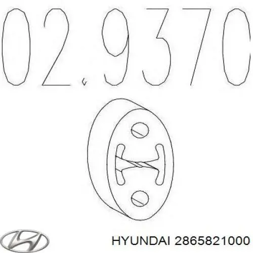 Coxim de fixação do silenciador Hyundai/Kia 2865821000 preço, a partir de 2,09 USD