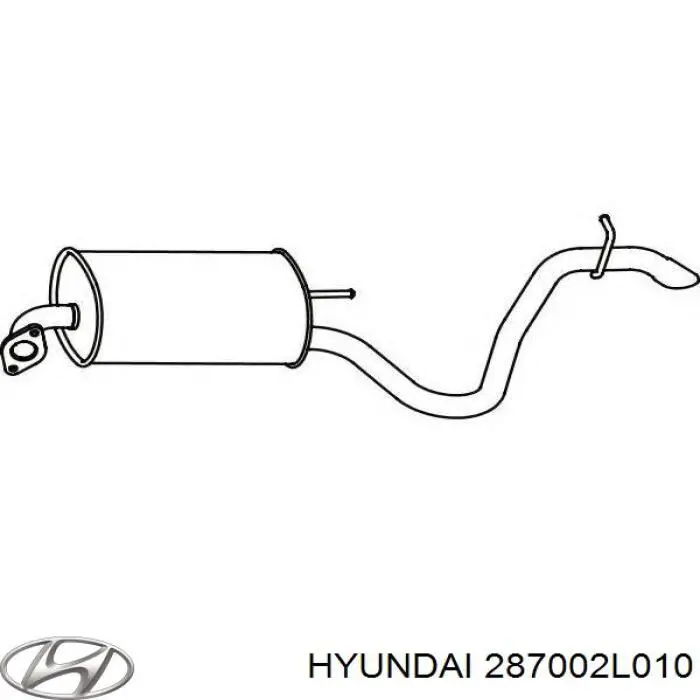 Silenciador, parte traseira Hyundai/Kia 287002L010 preço, a partir de 92,04 USD