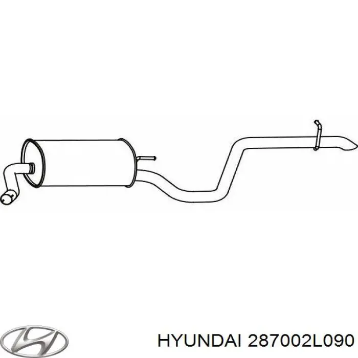 Silenciador, parte traseira Hyundai/Kia 287002L090 preço, a partir de 106,81 USD