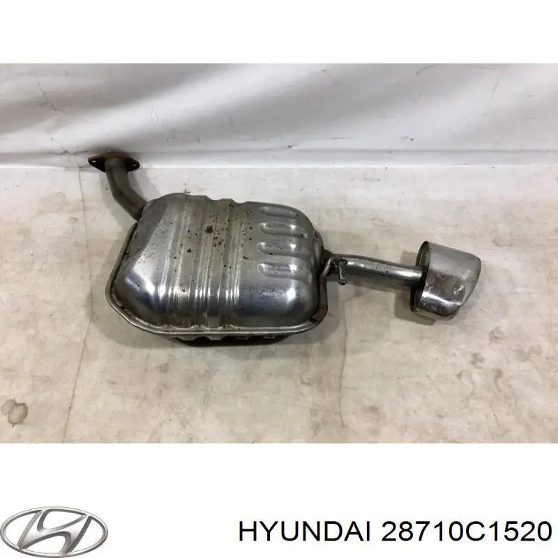 Silenciador, parte traseira Hyundai Sonata VII LF