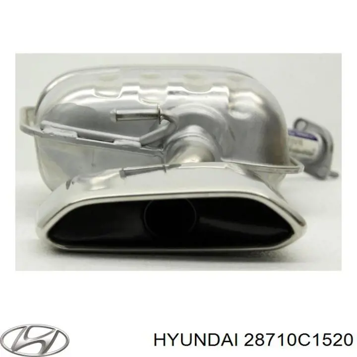 Silenciador, parte traseira para Hyundai Sonata VII LF