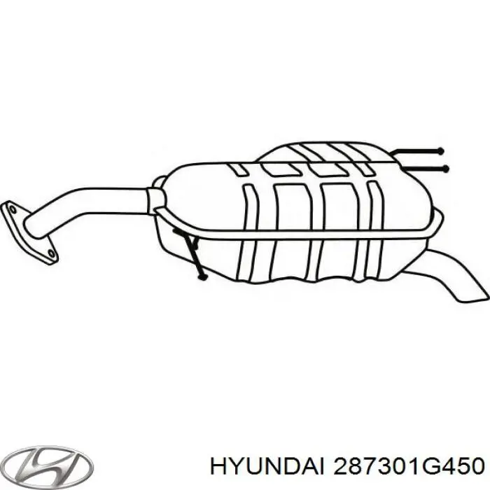 Silenciador, parte traseira Hyundai/Kia 287301G450 preço, a partir de 102,24 USD