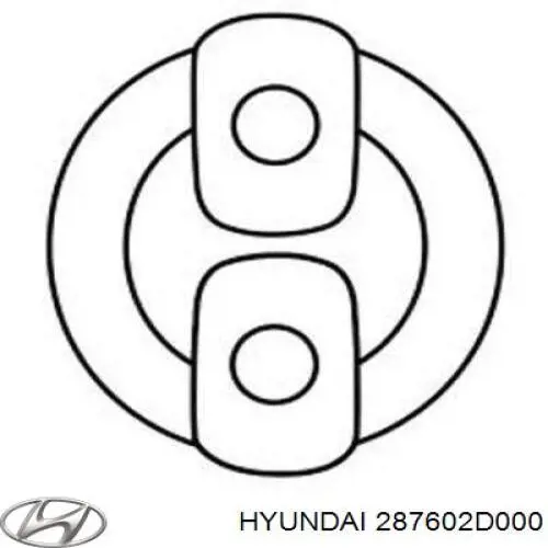 Compre 287602D000 Hyundai/Kia Coxim de fixação do silenciador