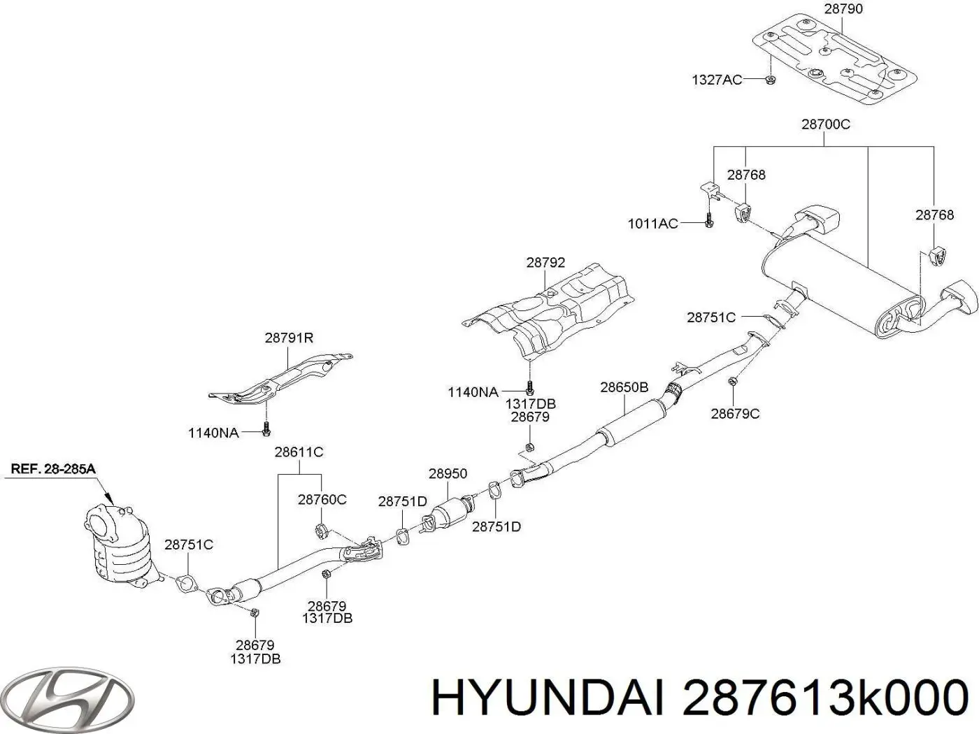  Hyundai/Kia 287613K000 preço, a partir de 10,79 USD