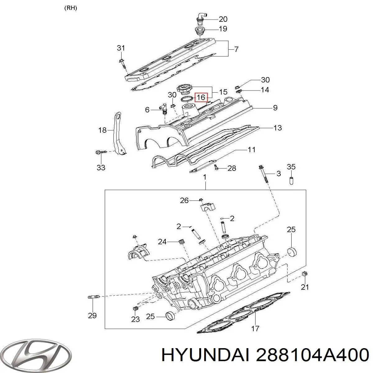 288104A400 Hyundai/Kia Bomba a vácuo