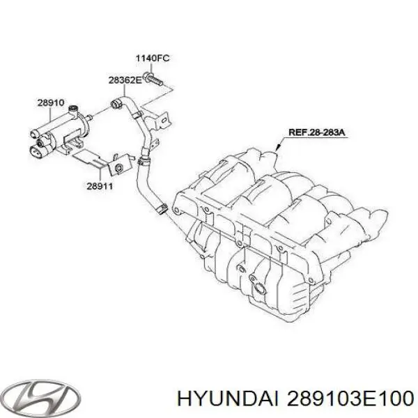 Válvula de soprado de catalisador Hyundai/Kia 289103E100 preço, a partir de 19,61 USD