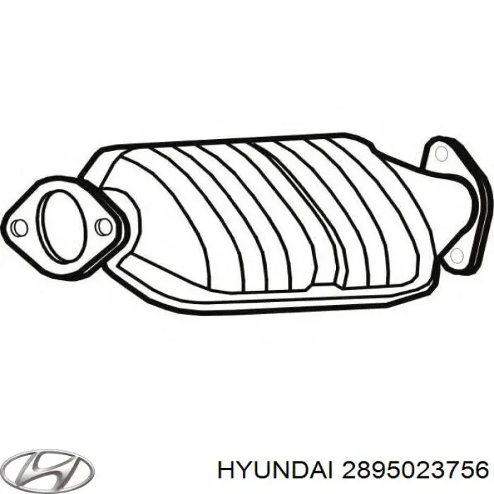 Compre 2895023756 Hyundai/Kia Convertidor - catalisador